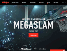 Tablet Screenshot of megaslamhoops.com
